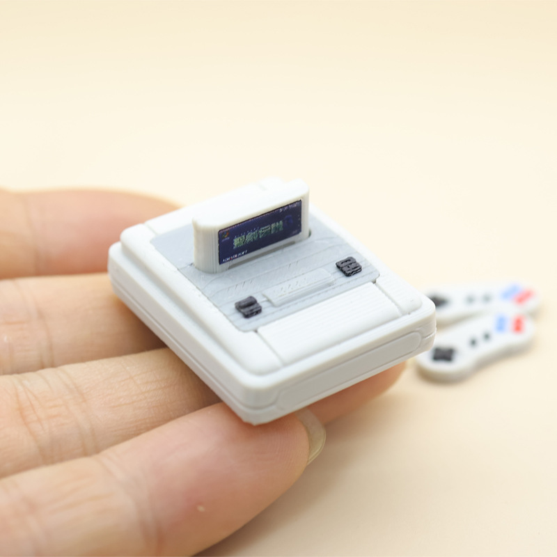 Gaming Console Mini - 1 ชุด ตู้เกมอาร์เคดจำลองย้อนยุคขนาดเล็ก ของตกแต่งฉากถ่ายภาพ 1:12 ของเล่นเสริมสร้างจินตนาการ