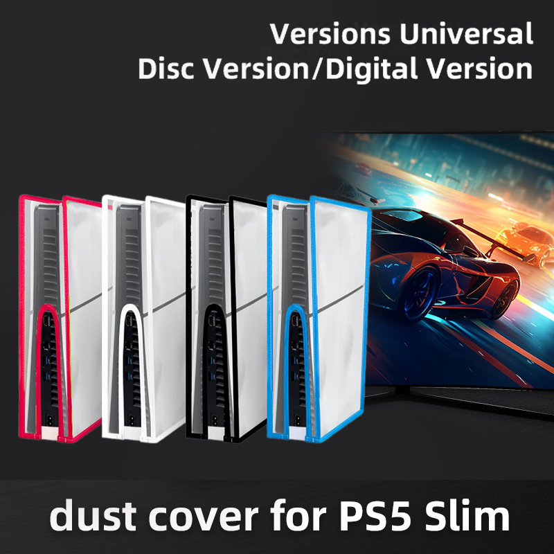 Gaming Console Bag - ฝาครอบกันฝุ่นสำหรับคอนโซลบาง PS5อุปกรณ์เสริมกระเป๋ากันฝุ่นเคสโปร่งใสกันฝุ่นสำหรับเล่นเกมรุ่นดิสก์และรุ่นดิจิทัล