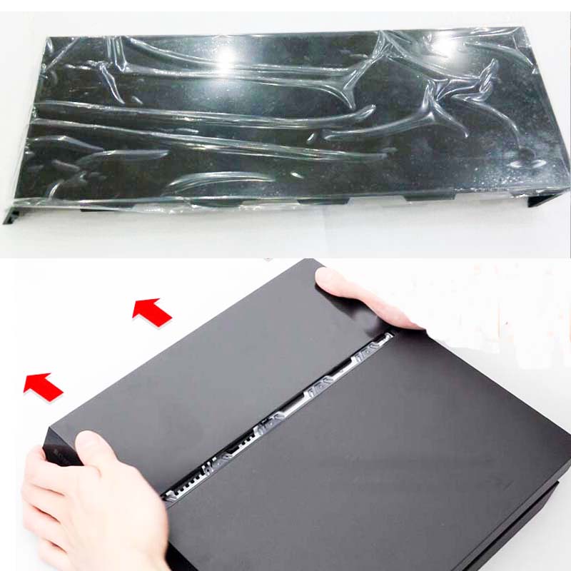 Gaming Console Monitor - เปลือกป้องกันสีดํากรณี HDD Bay ฝาครอบ Hard Disc