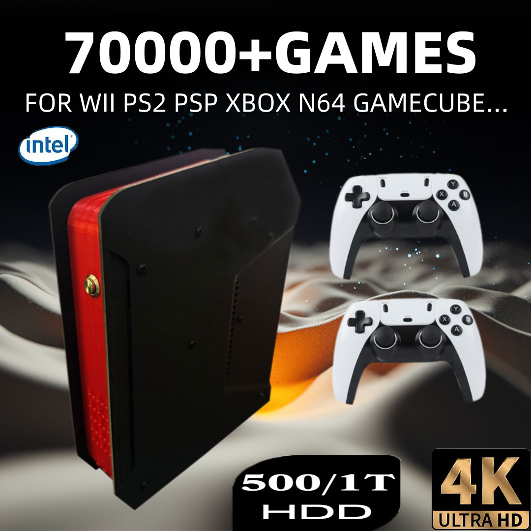 Gaming Console For 10 Year Old - X4 Retro คอนโซลวิดีโอเกม 1T Dual-ระบบและ I3-3110M