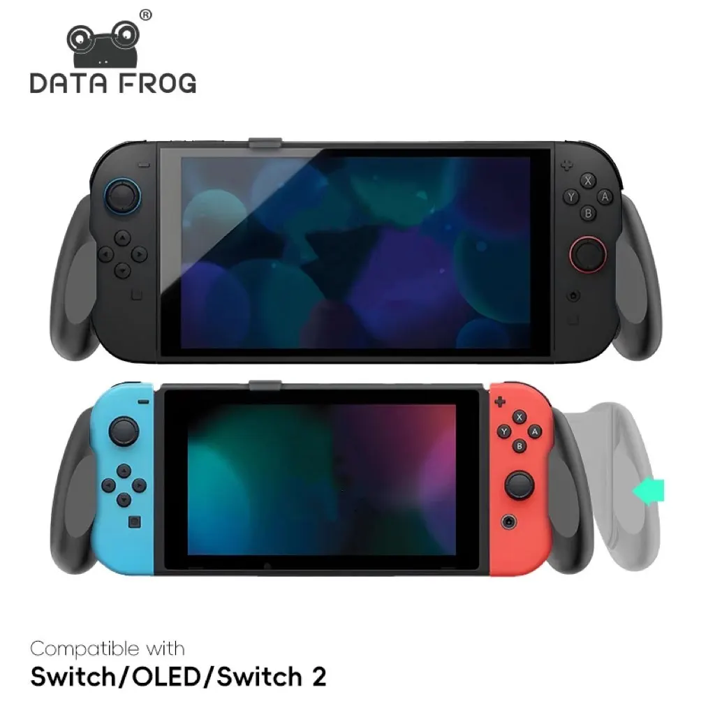 Gaming Console Nintendo Switch 2 - DATA FROG ที่จับเกมแบบกันลื่นตามหลักสรีรศาสตร์ ใช้ได้กับสวิตช์ สวิตช์ OLED