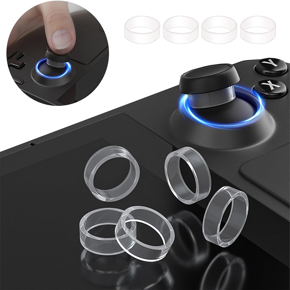 Gaming Console Monitor - 8pcs ยืดหยุ่นป้องกันจอยสติ๊กแหวนยางสําหรับ PS5/ PS4/ Steam Deck