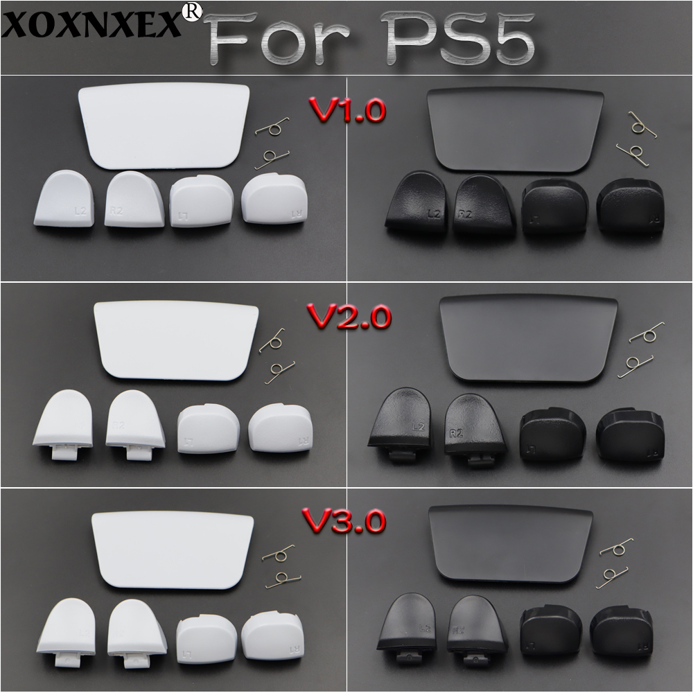 Sony Controller Dualsense - ชุดซ่อมเปลี่ยนปุ่มทริกเกอร์ L1 R1 L2 R2 และฝาครอบทัชแพดสำหรับคอนโทรลเลอร์