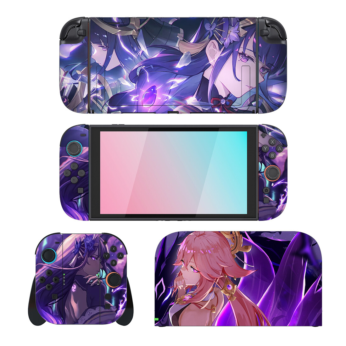 Gaming Console Nintendo Switch 2 - เกม Genshin Impact Protector สติกเกอร์ผิวสําหรับ Nintendo