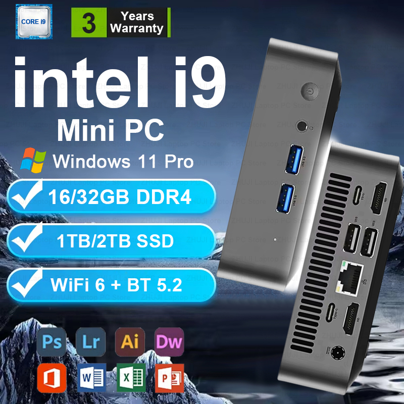 Gaming Console Mini - มินิพีซี Windows 11 Intel Core i9