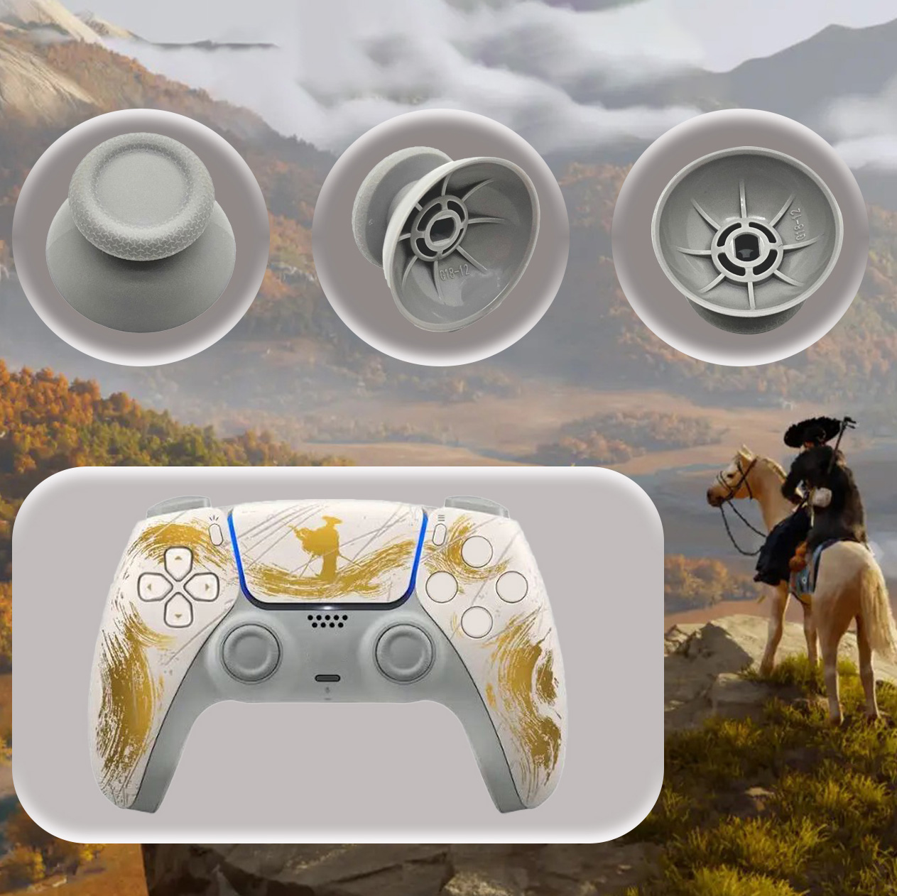 Sony Controller Dualsense - ฝาครอบจอยสติ๊กสำหรับคอนโทรลเลอร์ PS5 Edge สำหรับ PlayStation5 Edge