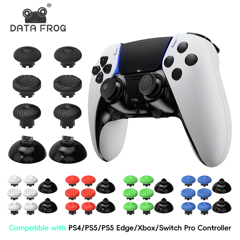 Sony Controller Dualsense - DATA FROG ฝาครอบปุ่มอนาล็อกแบบสูงและต่ำสำหรับเปลี่ยน ปุ่มอนาล็อกสำหรับ PS5 DualSense