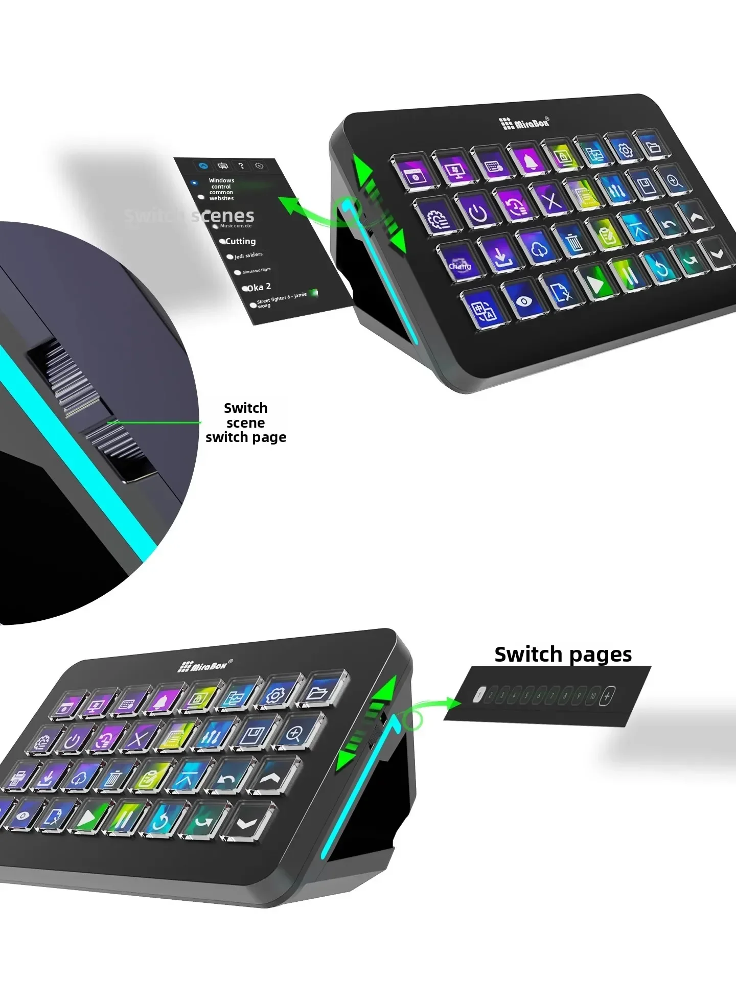 คีย์บอร์ดมาโคร Mirabox XL Stre - Gaming Console Keyboard บทวิจารณ์และราคา