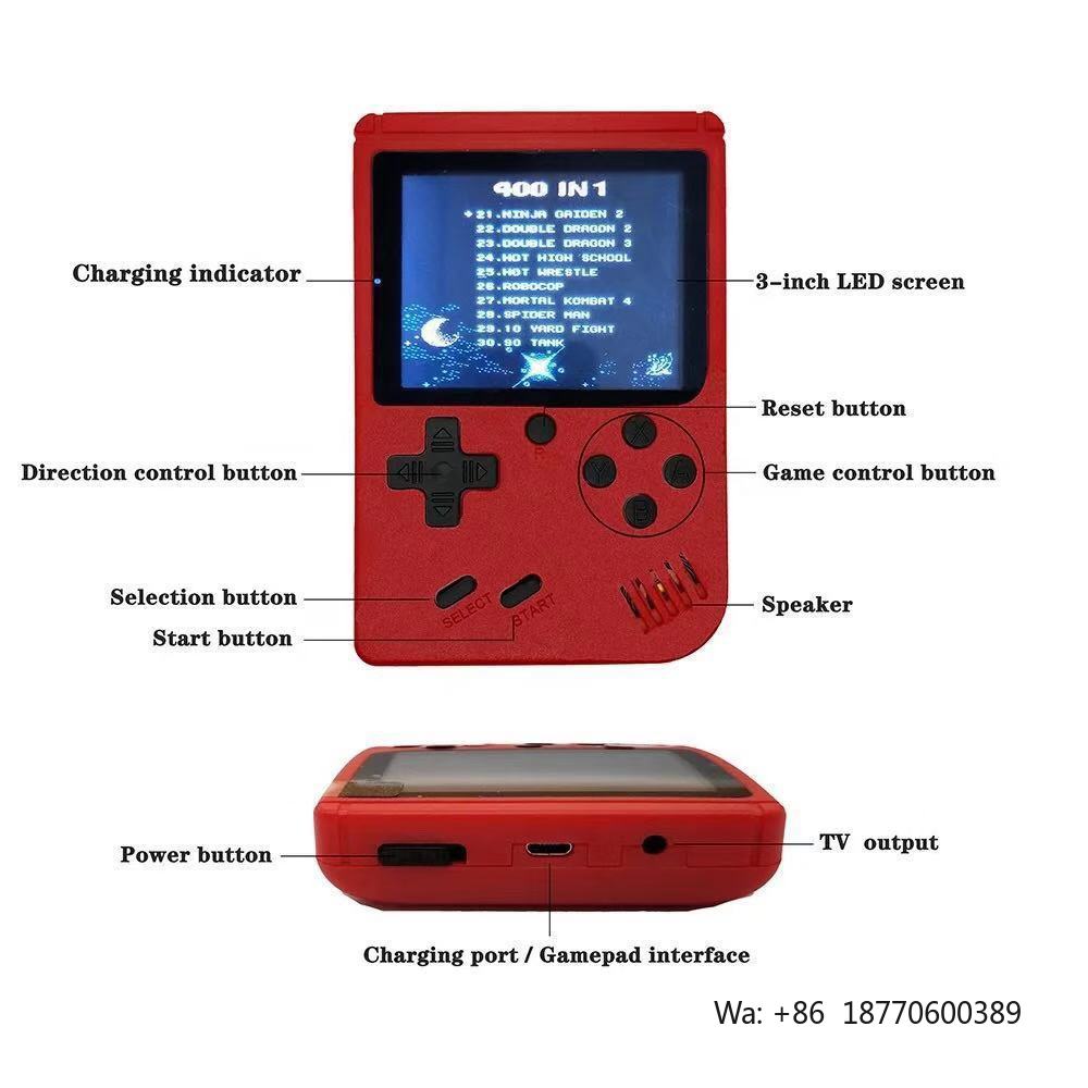 เครื่องเล่นเกมพกพา 400 in 1 หน - Gaming Console Portable บทวิจารณ์และราคา