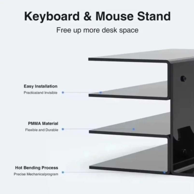 ชั้นวางคีย์บอร์ด 3 ชั้น อะคริล - Gaming Console Keyboard บทวิจารณ์และราคา