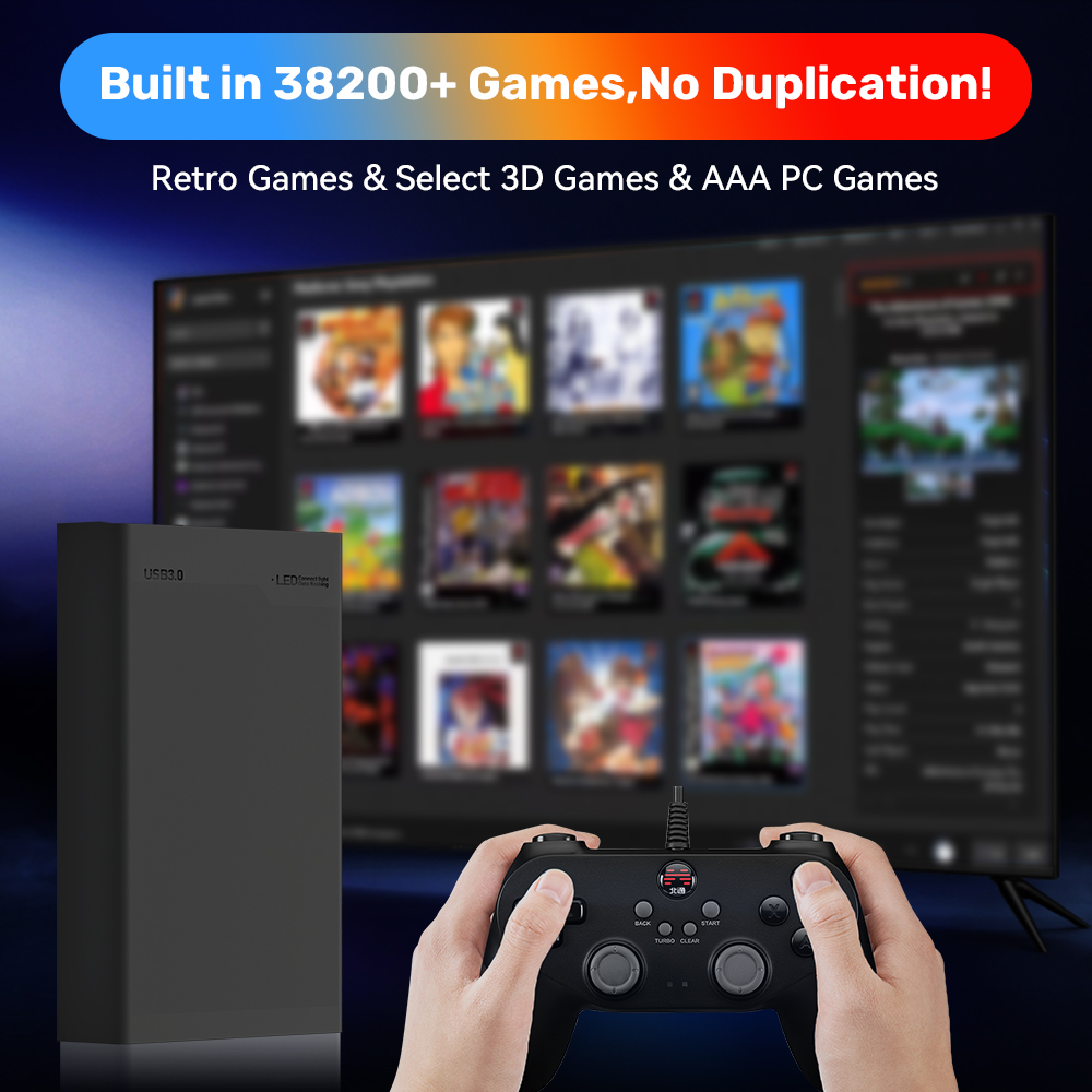 500GB Gaming HDD Retrobat & La - Gaming Console Os บทวิจารณ์และราคา