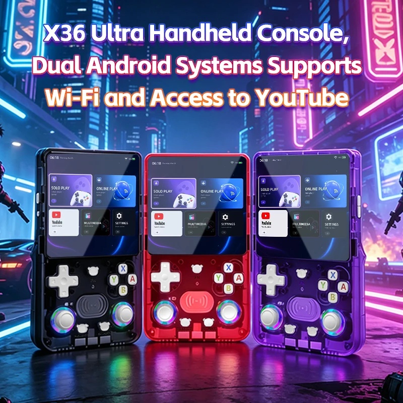 เครื่องเล่นเกมพกพา X36Ultra Re - Retro Gaming Console Youtube บทวิจารณ์และราคา