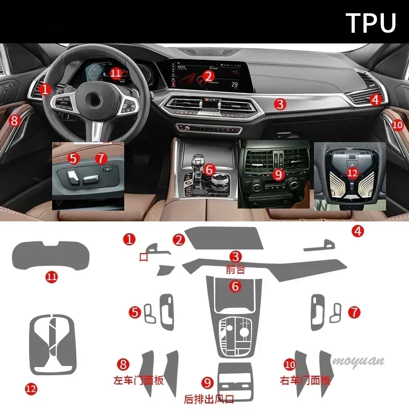 Tpuโปร่งใสฟิล์มสําหรับBMW X5 X - Gaming Console X7 บทวิจารณ์และราคา